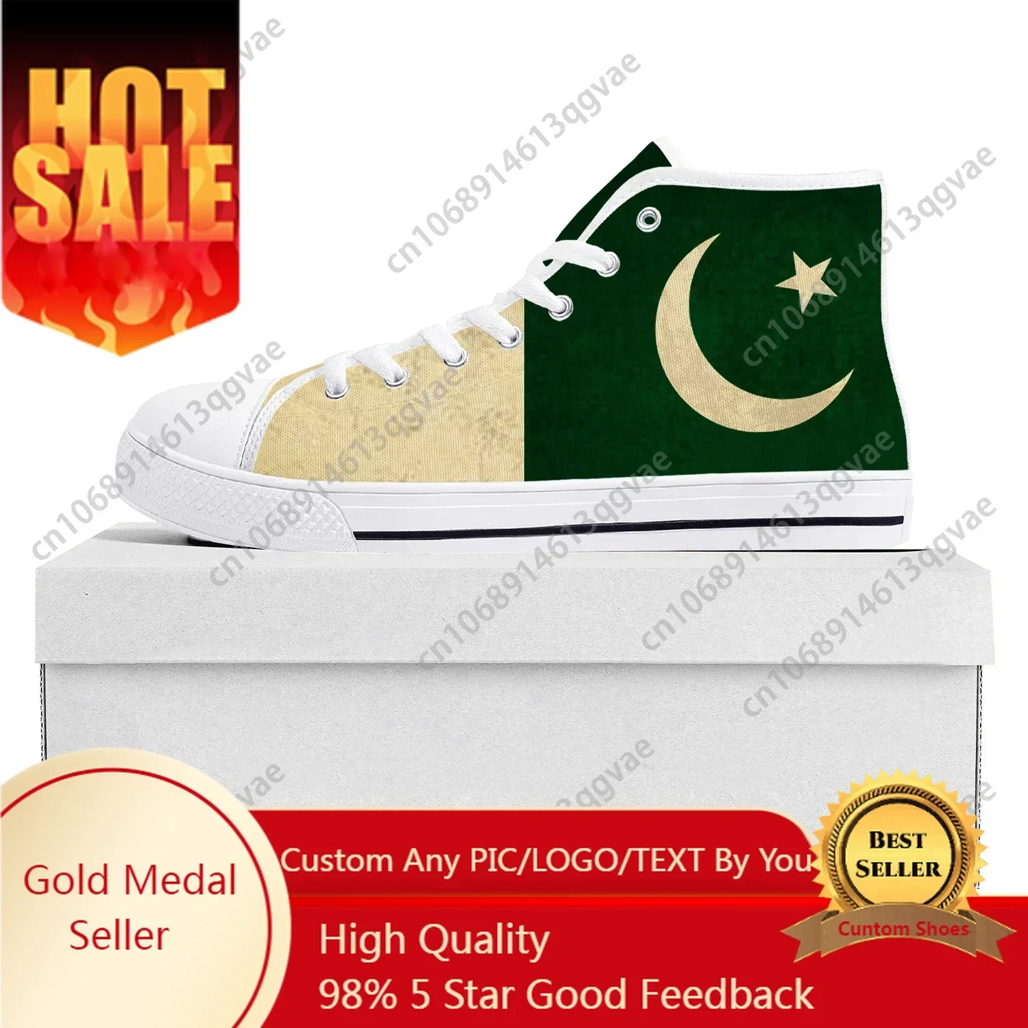 Pakistani Flag High Top Sneake - đánh giá và giá Women'S Shoes In Pakistan
