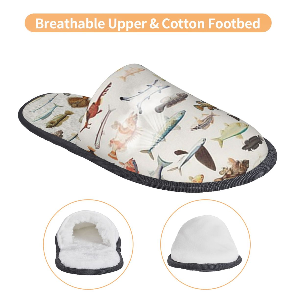 Custom Fish Chart Slippers Mem - đánh giá và giá Shoes Women Chart