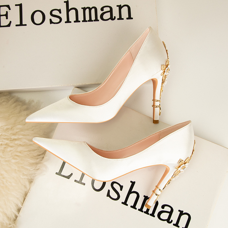 Kim Loại Sang Trọng Hoa Gót Ph - đánh giá và giá Women Shoes Ysl