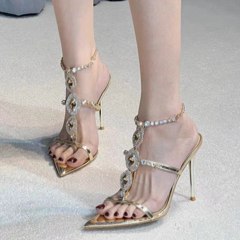 Women's Sandals Luxury Gold Ge - đánh giá và giá Gold Chain Sandal