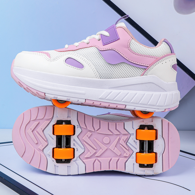 Kids Roller Skates 4 Wheels De - đánh giá và giá Women Shoes Running
