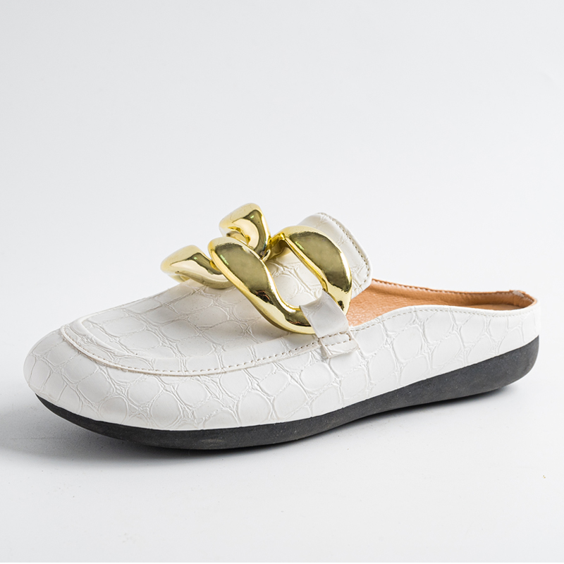 Fashion Women Slippers Plus Si - đánh giá và giá Gold Chain Sandal