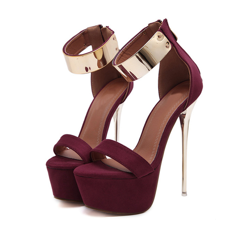 Liyke Fashion Design Metal Ank - đánh giá và giá Women Shoes Ysl