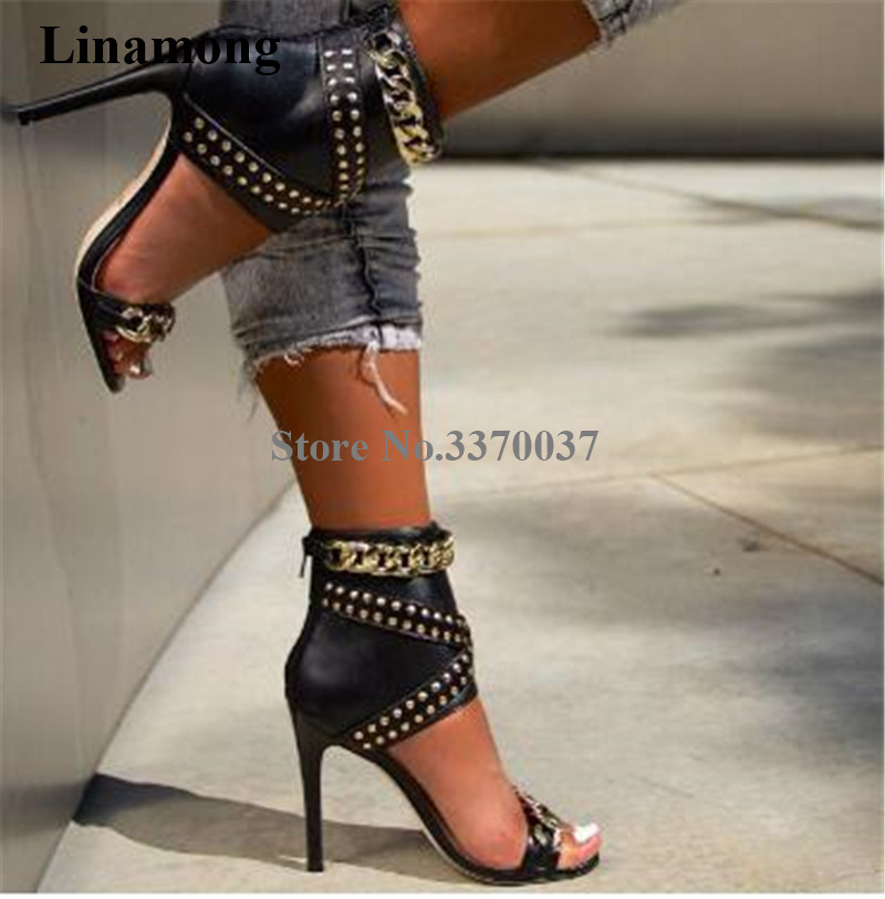 Western Fashion Women Open Toe - đánh giá và giá Gold Chain Sandal