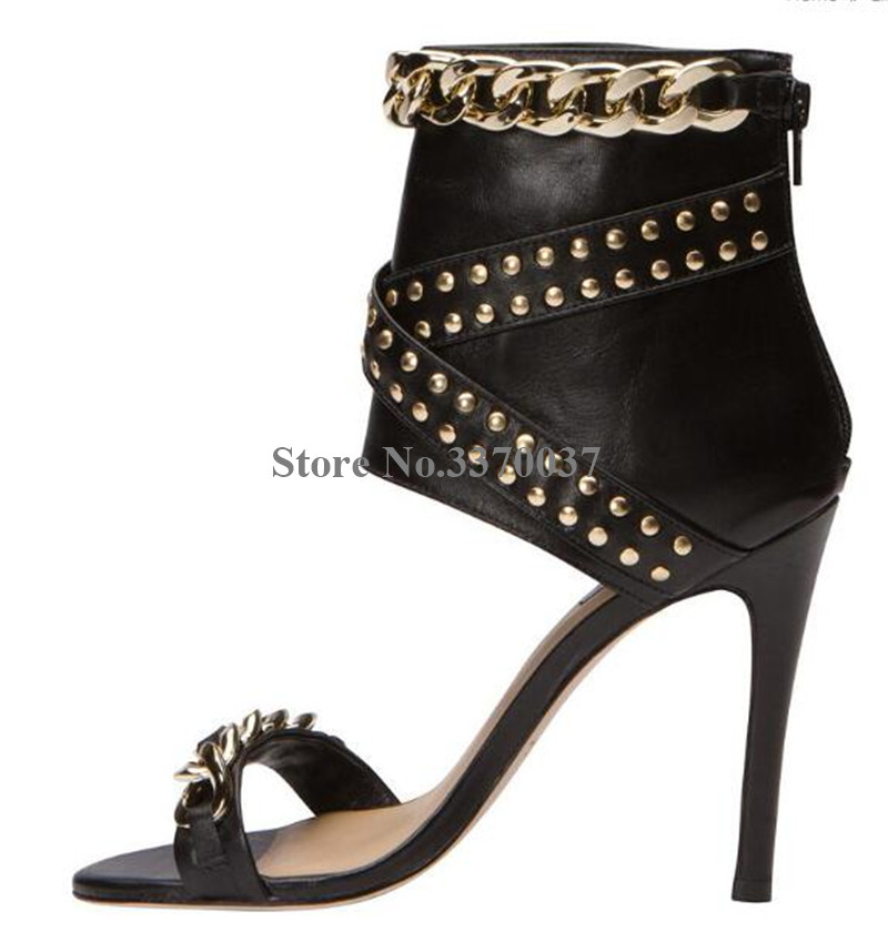 Western Fashion Women Open Toe - đánh giá và giá Gold Chain Sandal