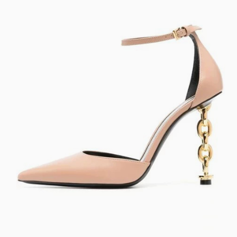 Sexy Gold Chain Heel Pointed T - đánh giá và giá Gold Chain Sandal